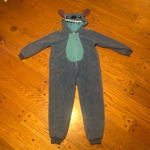 Stitch zip up onesie